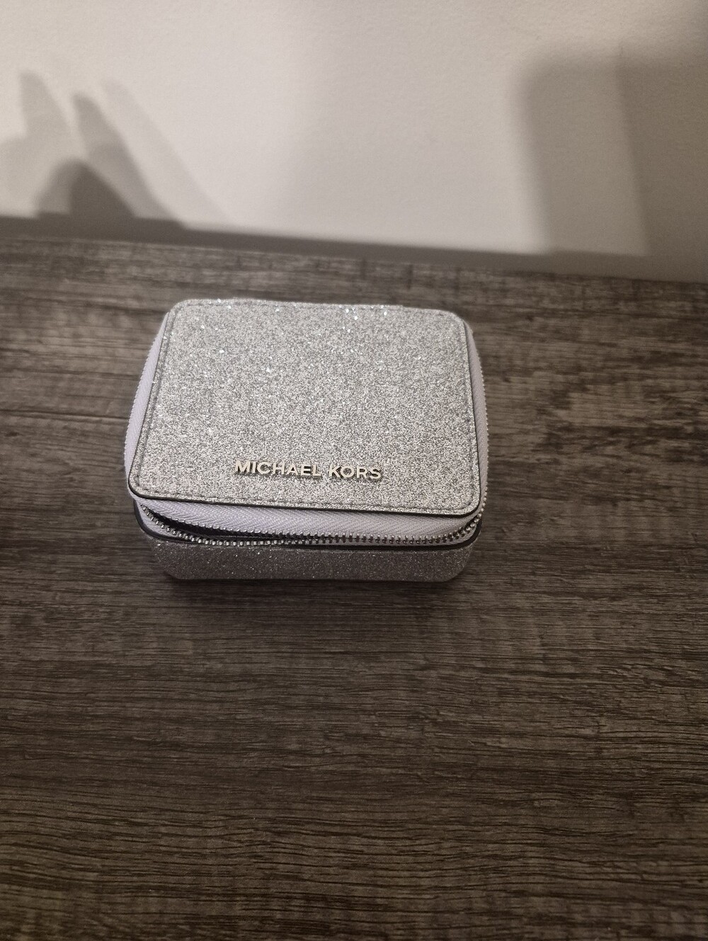 Michael Kors Sparkle Silver Jewelry Case